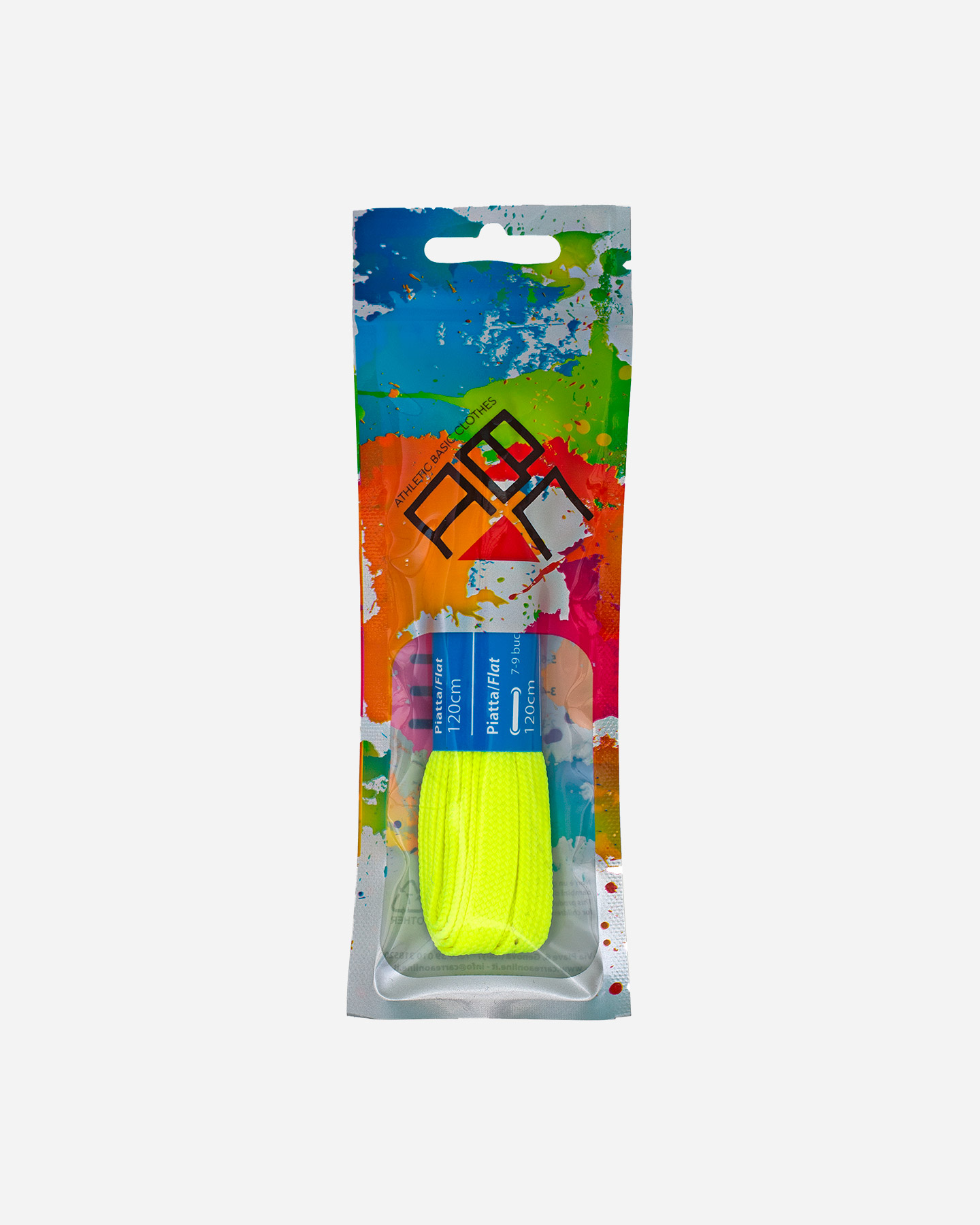 Lacci ABC 120 CM PIATTA - Giallo - 1 | Cisalfa Sport